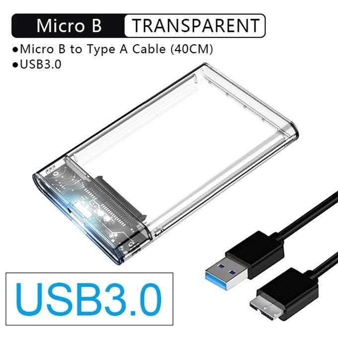 Disque Dur Externe Transparent Mobile