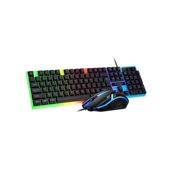 Clavier + Souris Clavier Souris Avec Lumière RGB