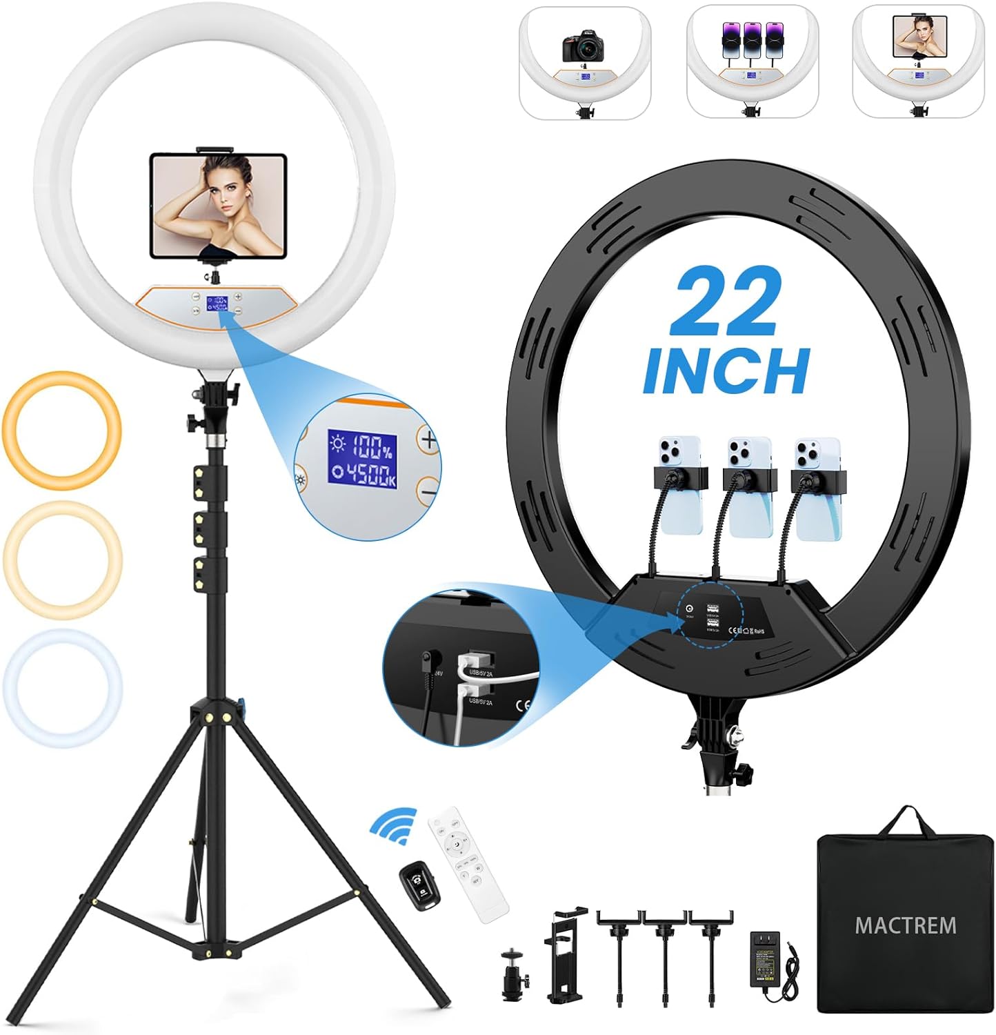 Ring Light 22 pouces