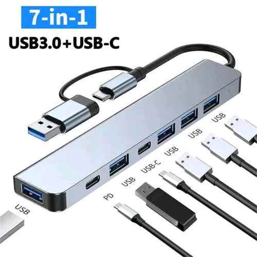 Hub USB-C USB 7-en-1